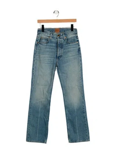 Pre-owned Jamie Haller Mid-rise Wide Leg Jeans In Blue