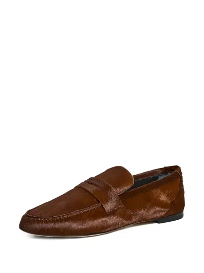 Jamie Haller Penny Loafer Flat Loafers In Brown
