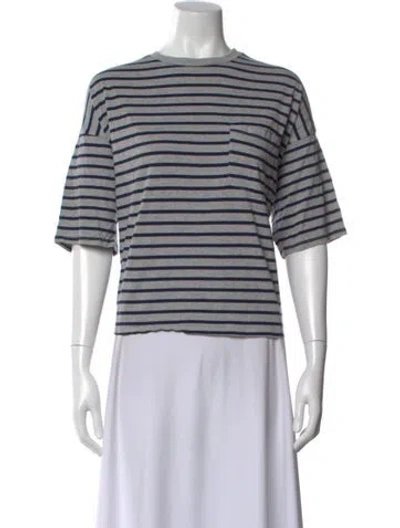 Pre-owned Jamie Haller Striped Crew Neck T-shirt In Multi