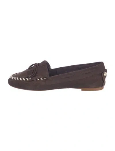 Pre-owned Jamie Haller Suede Moccasins In Brown