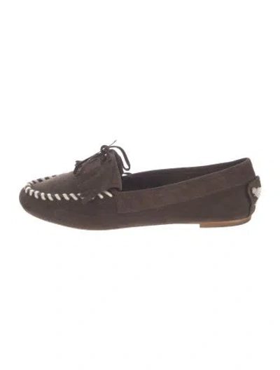 Pre-owned Jamie Haller Suede Moccasins In Brown