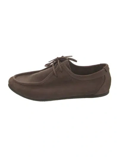 Pre-owned Jamie Haller Suede Moccasins In Brown