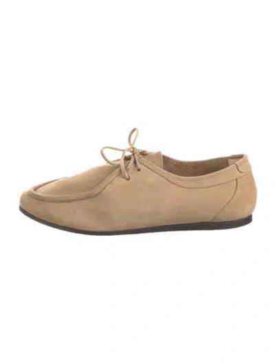 Pre-owned Jamie Haller Suede Oxfords In Neutral