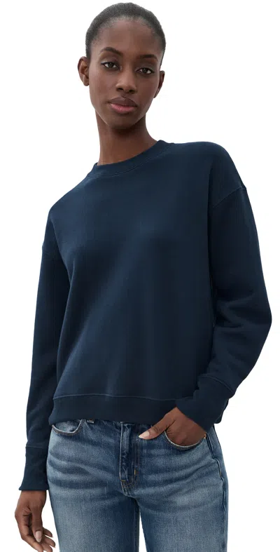 Jamie Haller The Baggy Crew Sweatshirt Navy In Blue
