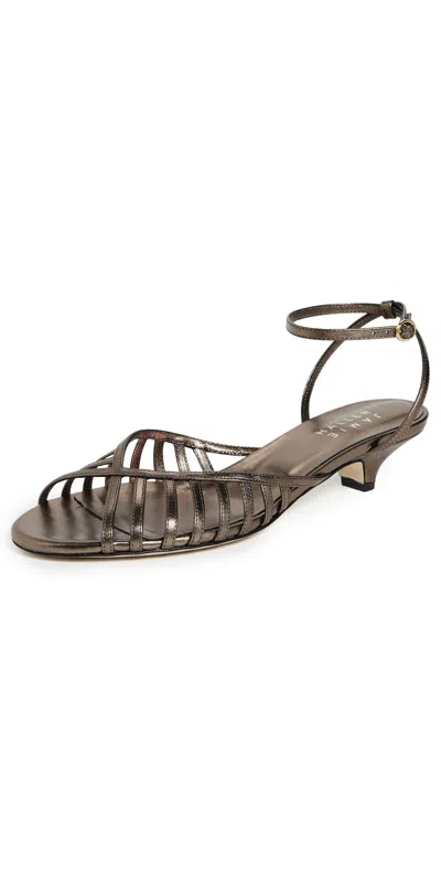 Jamie Haller The Caged Kitty Heels Burnished Bronze In Black