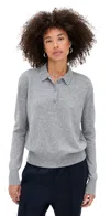 Jamie Haller The Cashmere Polo Light Heather In Gray
