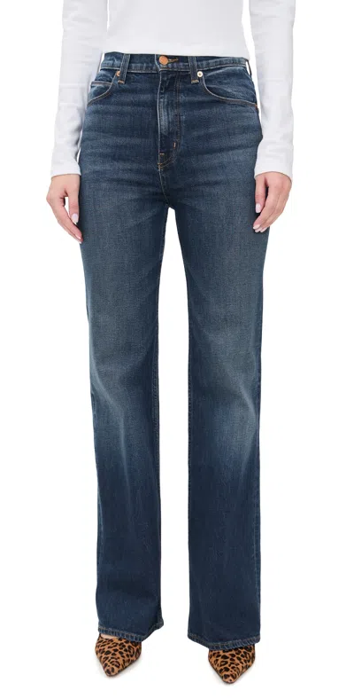 Jamie Haller The Crease Jean In Distressed Dark Distressed Dark In Blue