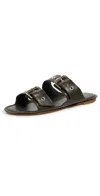 Jamie Haller The Double Buckle Slides Olive