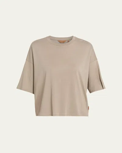 Jamie Haller The Draped Tee In Brown