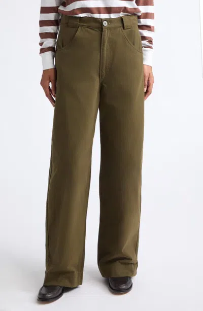 Jamie Haller The Edit High Waist Wide Leg Cotton Trousers In Multi