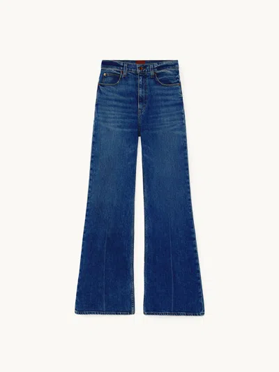 Jamie Haller The Elephant Bell Jean Farrah Indigo 30 In Blue