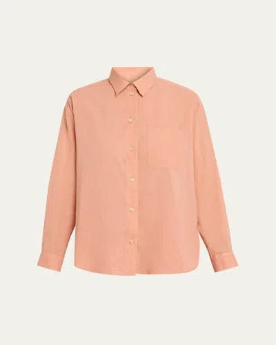 Jamie Haller The Essential Shirt In Cotton In Orange