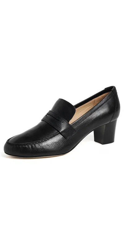Jamie Haller The Heeled Penny Loafers Black