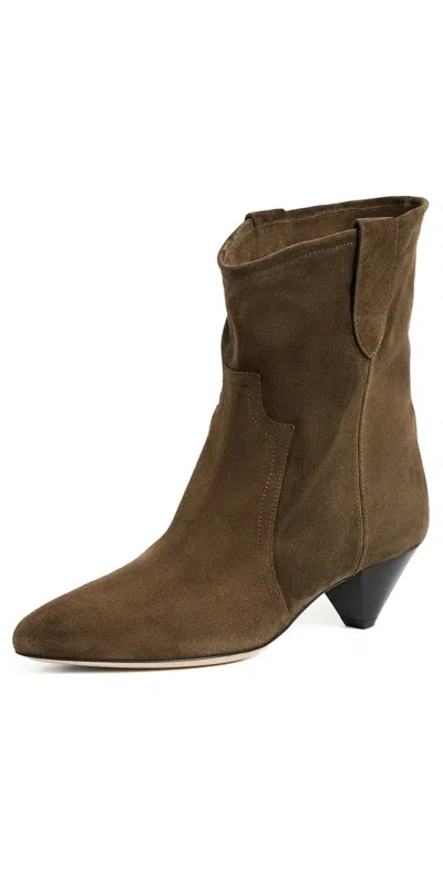 Jamie Haller The Judd Boots Olive In Brown
