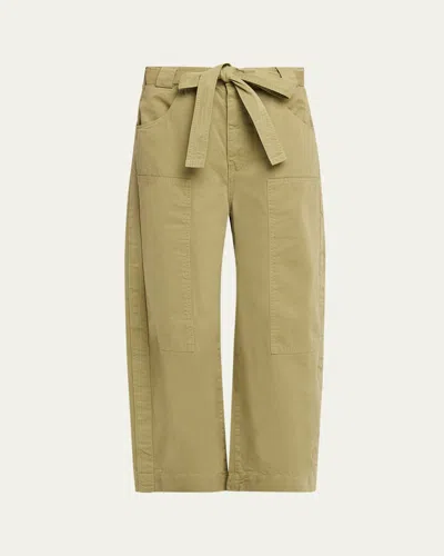 Jamie Haller The Karate Barrel-leg Pants In Brown