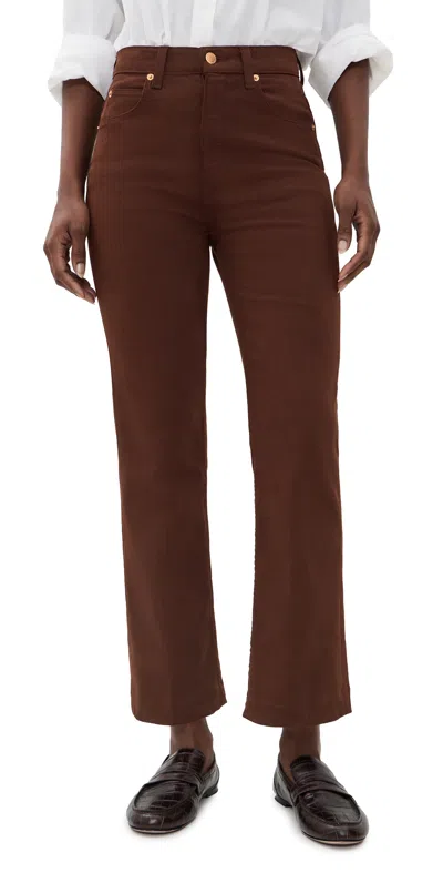 Jamie Haller The Kenickie Blind Crease Jeans Root Beer In Brown