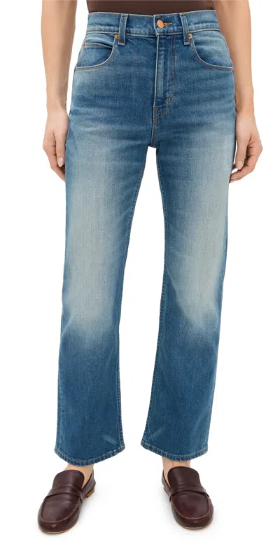 JAMIE HALLER THE KENICKIE JEANS DISTRESSED INDIGO