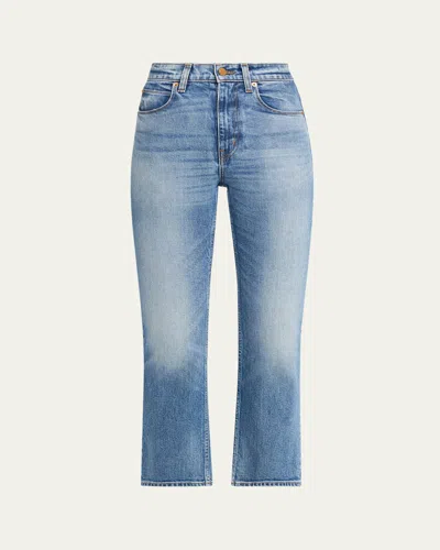 Jamie Haller The Kenickie Kickflare Crop Jeans In Blue