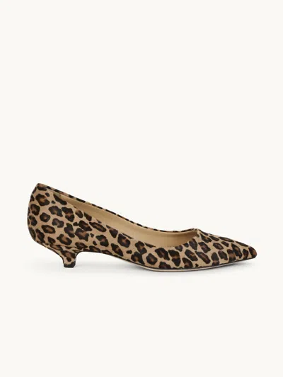 Jamie Haller The Kitty Point Heel Leopard It38 In Animal Print