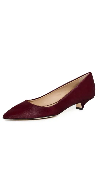 Jamie Haller The Kitty Point Heels Claret In Burgundy
