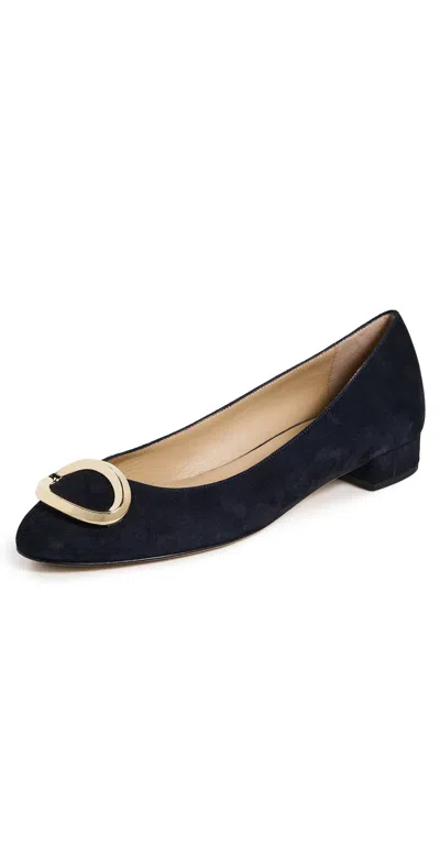 Jamie Haller The Lady Flats Navy In Blue
