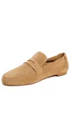 Jamie Haller The Suede Penny Loafer In Ambra
