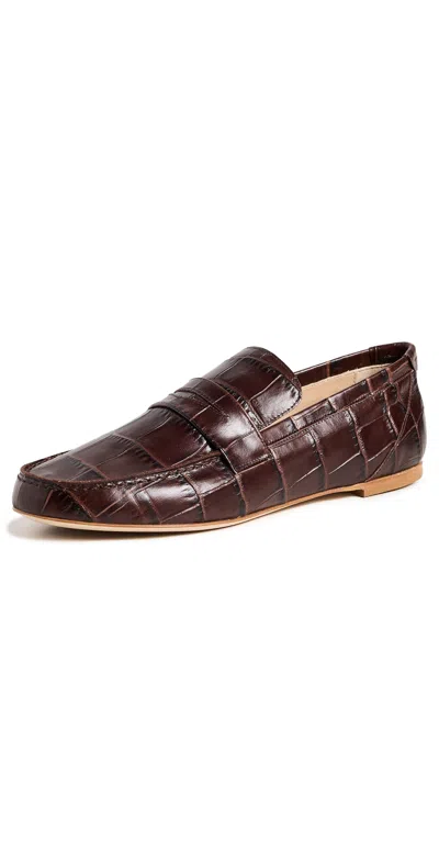 Jamie Haller The Penny Loafers Espresso Croc