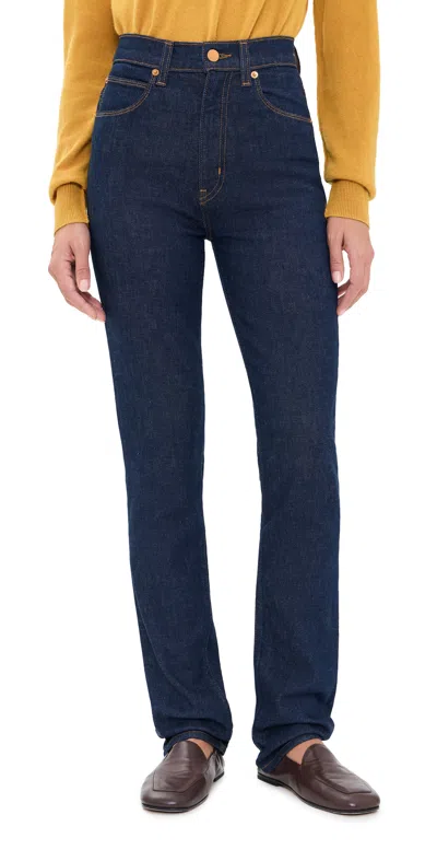 Jamie Haller The Slim Stovepipe Jeans Raw Rinse In Blue