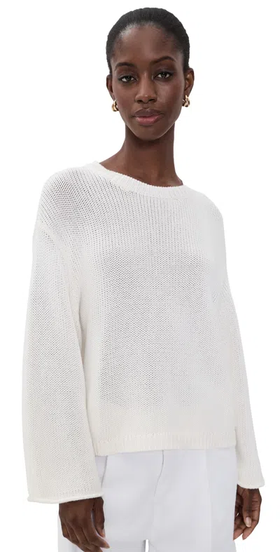 Jamie Haller The Square Crew Pullover White