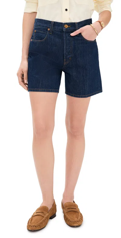 Jamie Haller The Tailored Shorts Raw Rinse In Blue