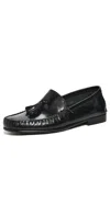 Jamie Haller The Tasselo Moc Loafers Black In Black