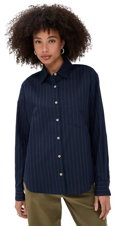 Jamie Haller The Weekend Shirt Blue Red