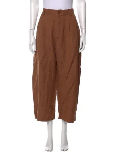 Pre-owned Jamie Haller Wide Leg Pants In Brown