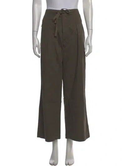 Pre-owned Jamie Haller Wide Leg Pants In Green