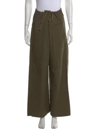 Pre-owned Jamie Haller Wide Leg Pants In Green