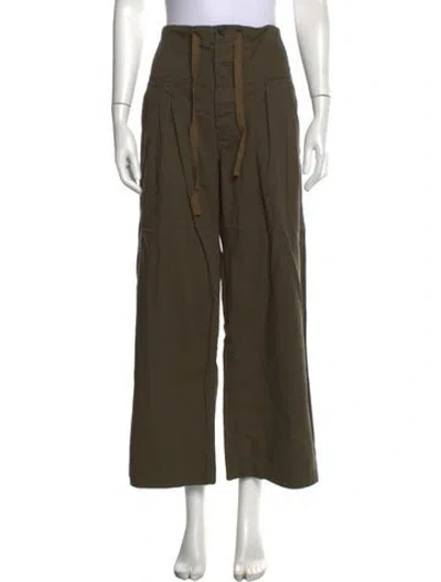 Pre-owned Jamie Haller Wide Leg Pants In Green