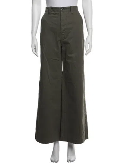 Pre-owned Jamie Haller Wide Leg Pants In Green