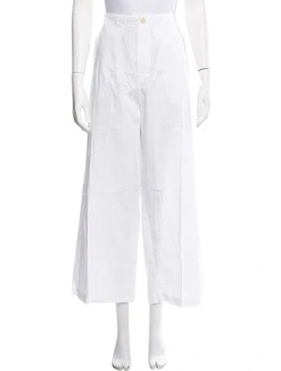 Pre-owned Jamie Haller Wide Leg Pants In White