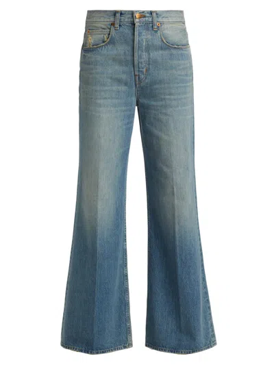 Jamie Haller Women's Lax Mid-rise Wide-leg Jeans In Blue