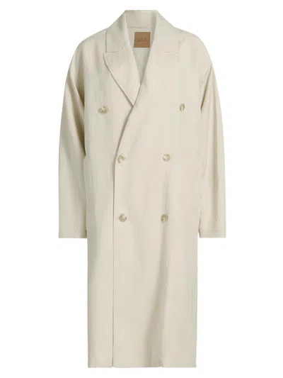 Jamie Haller Women's The Baggy Double-breasted Trench Coat In White