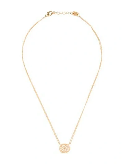 Pre-owned Jamie Joseph 14k Diamond Pendant Necklace, 16.75" In Multi