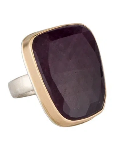 Pre-owned Jamie Joseph Ruby Cocktail Ring In Multicolor