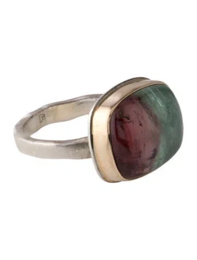 Pre-owned Jamie Joseph Tourmaline Cocktail Ring In Multi