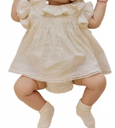 Jamie Kay Kids' Girl's Frannie Playsuit In Parchment In White