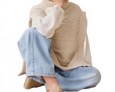 Jamie Kay Kid's Pima Cotton Augustine Top In Parchment In Gray