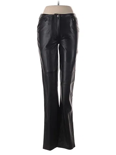 Pre-owned Jamie Sadock Faux Leather Pants In Black