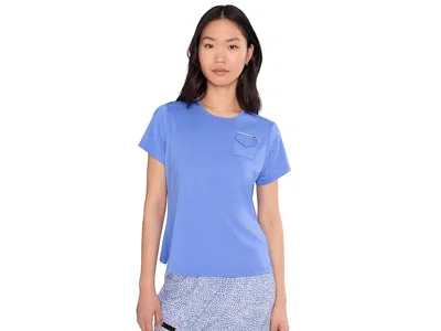 Jamie Sadock Flattering Scoop Neck Pocket T-shirts In Blue
