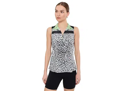 Jamie Sadock Graze Print Sleeveless Top In Black