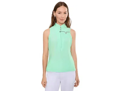 Jamie Sadock Ottoman Solid Sleeveless Top Women's Clothing Green: Md