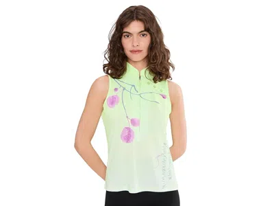 Jamie Sadock Plum Sleeveless Print Top In Multi